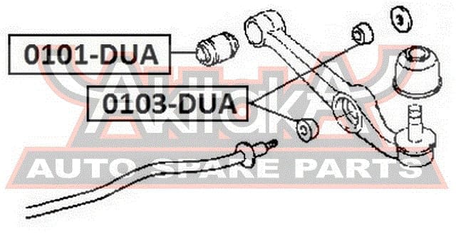 ASVA 0101DUA Сайлентблок переднего рычага
