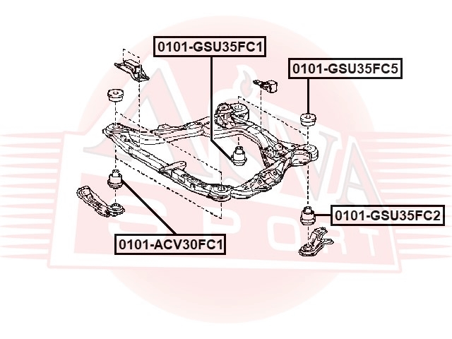 ASVA 0101GSU35FC5 САЙЛЕНТБЛОК