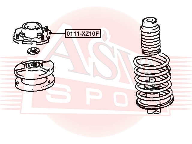 ASVA 0111XZ10F ОПОРА АМОРТИЗАТОРА