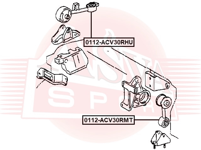 ASVA 0112ACV30RMT ПОДУШКА ДВИГАТЕЛЯ
