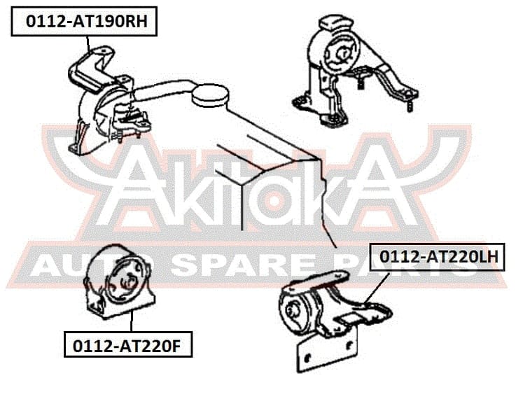 ASVA 0112AT220LH ПОДУШКА ДВИГАТЕЛЯ ЛЕВАЯ