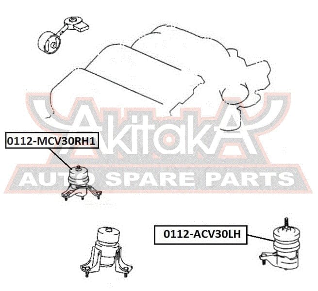 ASVA 0112MCV30RH1 Подушка двигателя правая