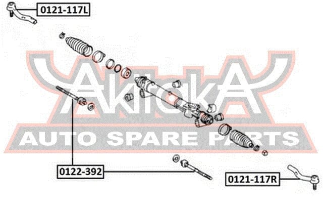 ASVA 0121117L НАКОНЕЧНИК РУЛЕВОЙ ЛЕВЫЙ