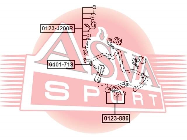 ASVA 0123886 ТЯГА СТАБИЛИЗАТОРА