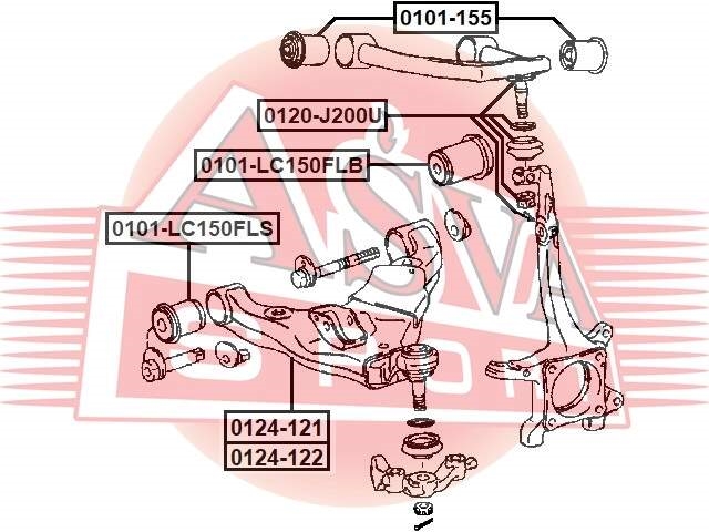 ASVA 0124121 Рычаг L