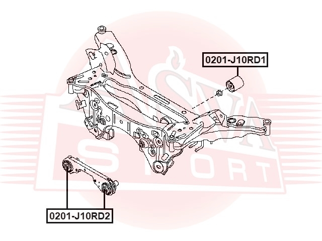 ASVA 0201J10RD1 Сайлентблок