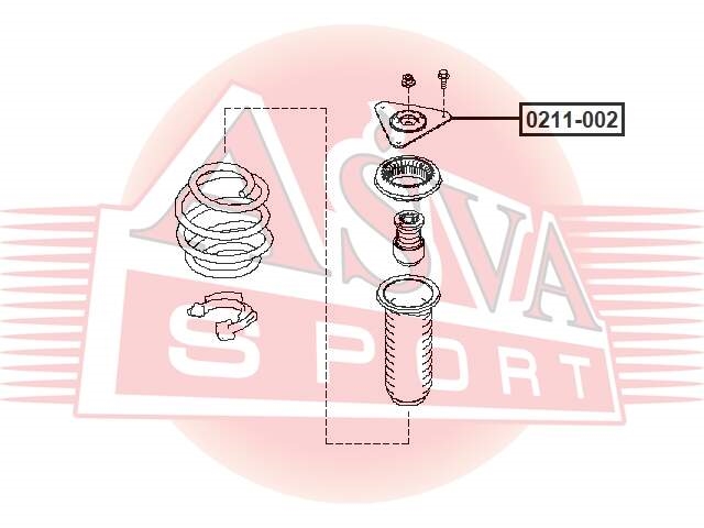 ASVA 0211002 Опора амортизатора NISSAN QASHQAI