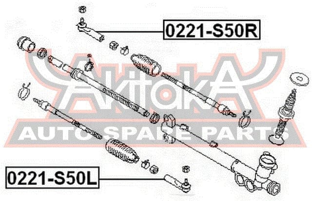 ASVA 0221S50R НАКОНЕЧНИК РУЛЕВОЙ ПРАВЫЙ