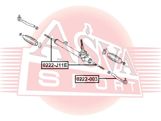 ASVA 0222003 Наконечник рулевой | лев |