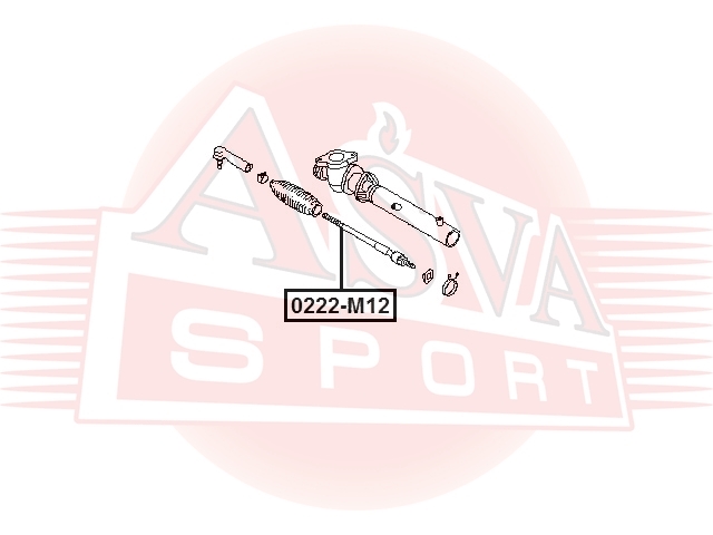 ASVA 0222M12 Тяга рулевая