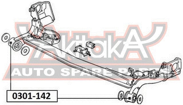 ASVA 0301142 Сайлентблок задней балки