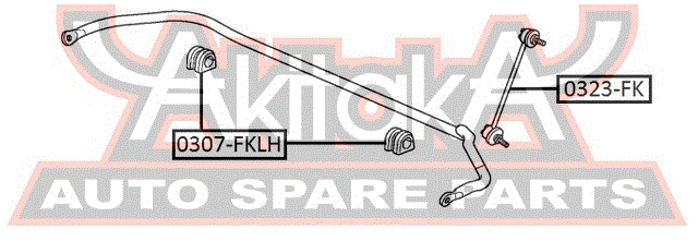 ASVA 0307FKLH ВТУЛКА ПЕРЕДНЕГО СТАБИЛИЗАТОРА ЛЕВАЯ D22