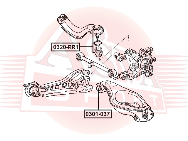 ASVA 0320RR1 Опора шаровая HONDA ELYSION RR1/RR2/RR3/RR4/RR5/RR6 2004-