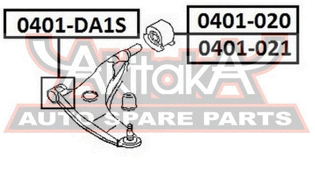 ASVA 0401DA1S Сайлентблок переднего рычага передний