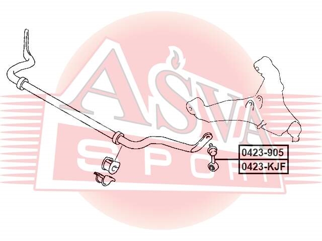ASVA 0423905 Тяга стабилизатора
