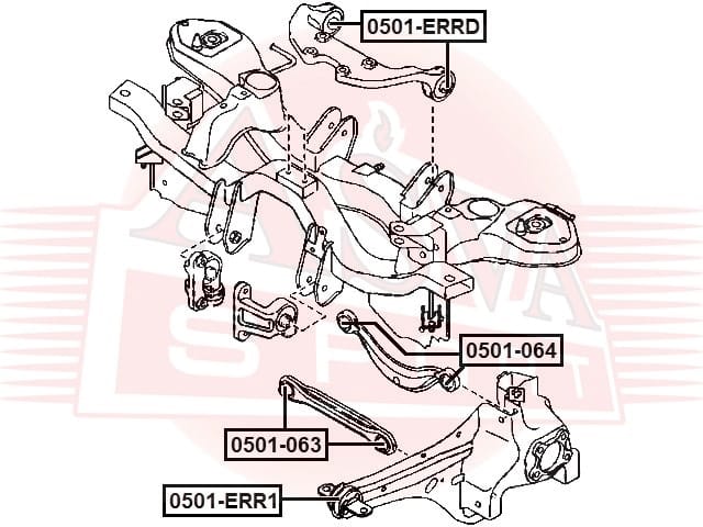 ASVA 0501ERR1 Сайлентблок MAZDA CX-7 (ER)