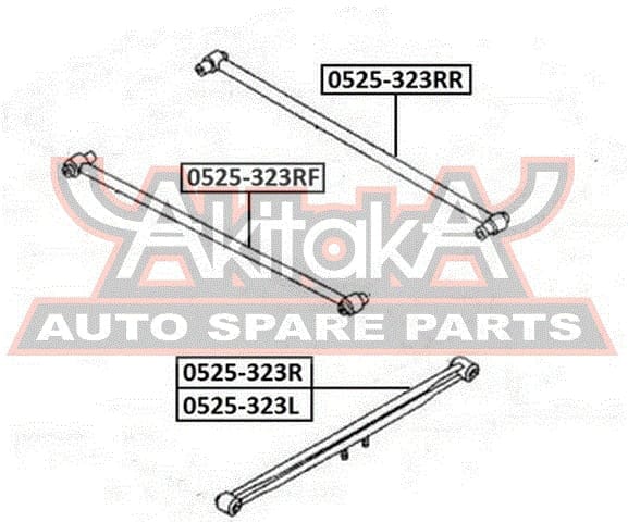 ASVA 0525323R Тяга задняя продольная правая