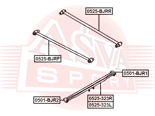 ASVA 0525BJRR Тяга задняя L/R