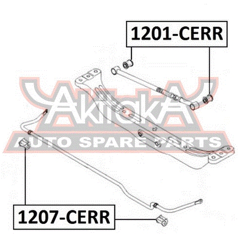 ASVA 1207CERR ВТУЛКА СТАБИЛИЗАТОРА
