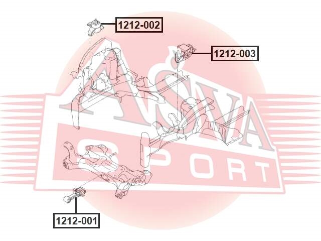 ASVA 1212003 Опора двигателя