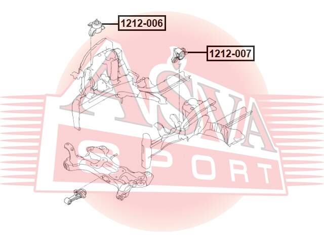 ASVA 1212006 Опора двигателя