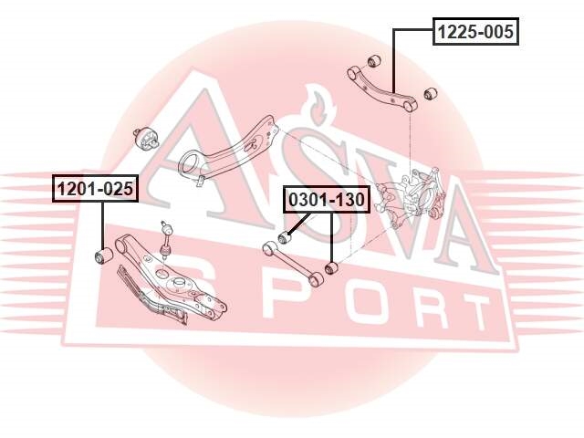 ASVA 1225005 Тяга задняя