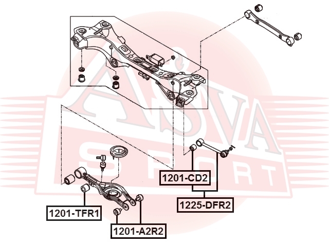 ASVA 1225DFR2 Тяга задняя L/R
