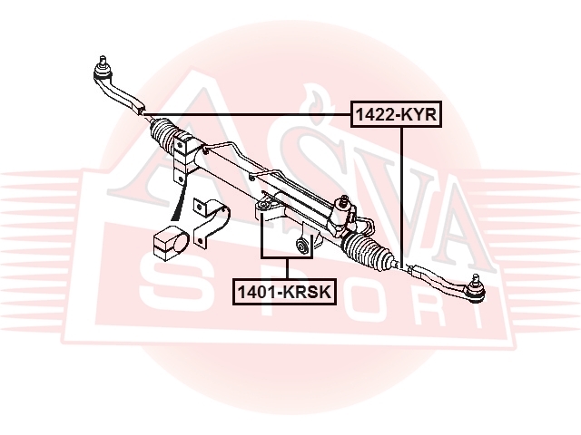 ASVA 1422KYR Тяга рулевая