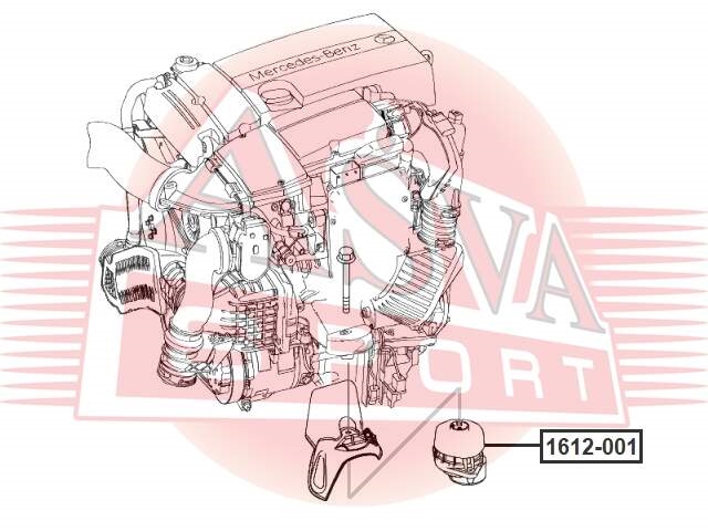 ASVA 1612001 Подушка двигателя