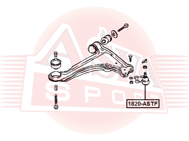 ASVA 1820ASTF ОПОРА ШАРОВАЯ НИЖНЯЯ