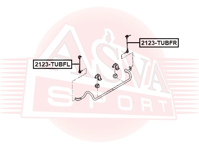 ASVA 2123TUBFR Тяга стабилизатора FORD EXPLORER 2011<