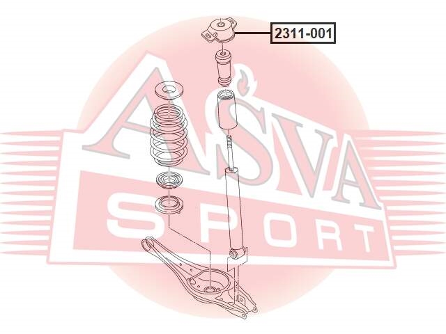 ASVA 2311001 ОПОРА АМОРТИЗАТОРА ЗАДНЕГО
