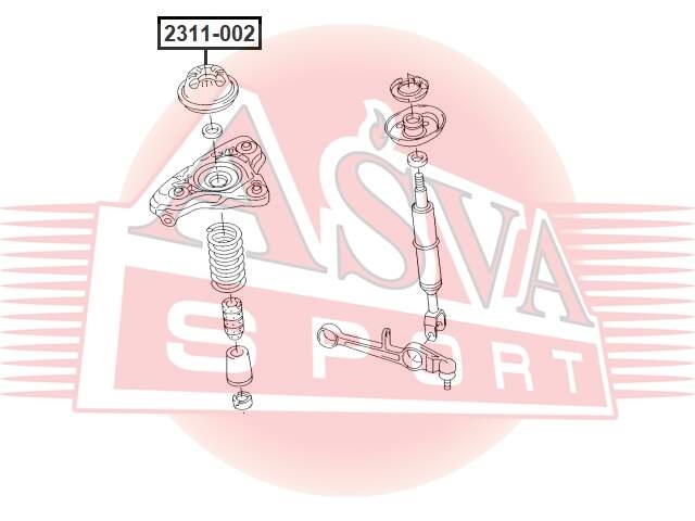 ASVA 2311002 ОПОРА АМОРТИЗАТОРА