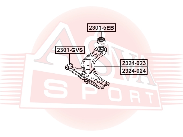 ASVA 2324024 РЫЧАГ НИЖНИЙ ЛЕВЫЙ