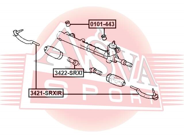 ASVA 3422SRXI Тяга рулевая L/R (без наконечника)