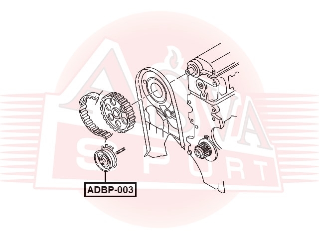 ASVA ADBP003 РОЛИК НАТЯЖНОЙ