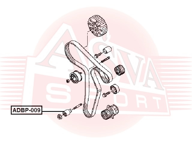 ASVA ADBP009 РОЛИК НАТЯЖНОЙ