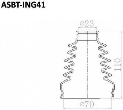 ASVA ASBTING41 ПЫЛЬНИК ШРУС VW GOLF IV 24x70x107 (БЕЗ СМАЗКИ)