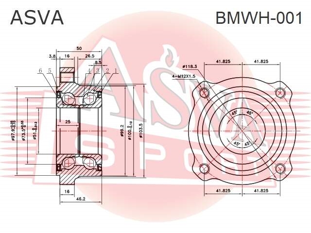 ASVA BMWH001 СТУПИЦА