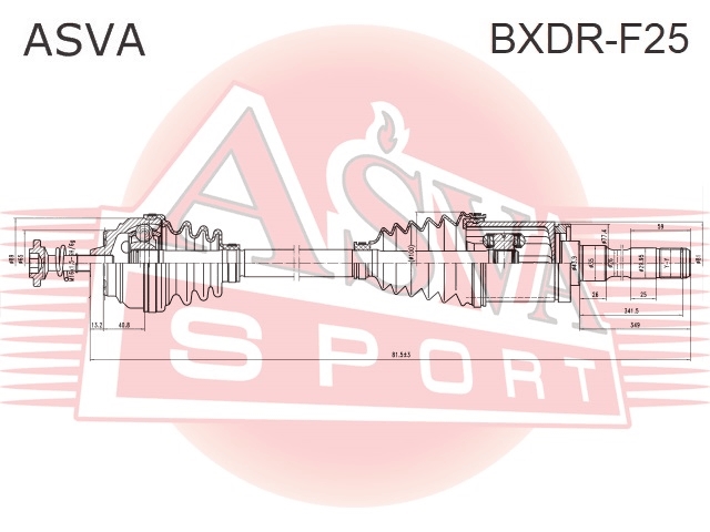 ASVA BXDRF25 Привод правый