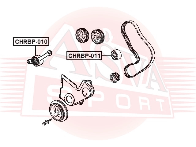 ASVA CHRBP010 Ролик натяжной