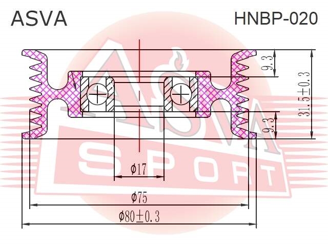 ASVA HNBP020 Ролик