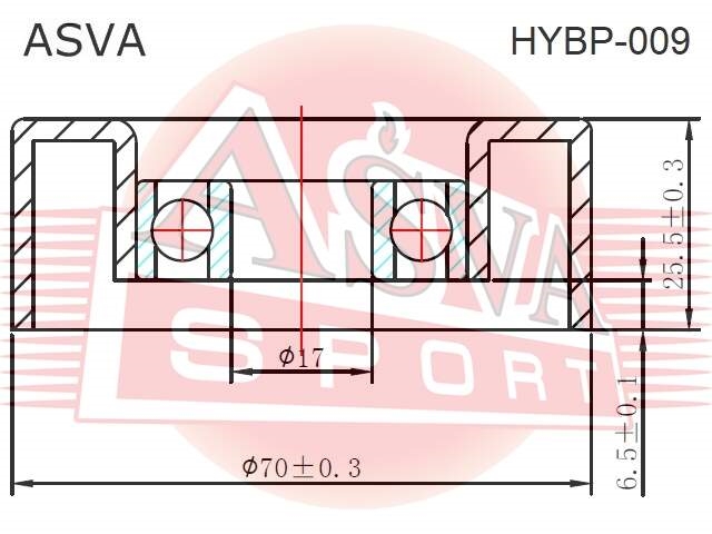 ASVA HYBP009 Ролик