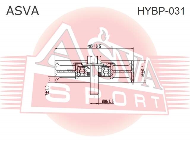 ASVA HYBP031 РОЛИК
