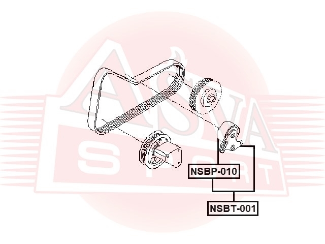 ASVA NSBT001 Ролик натяжной
