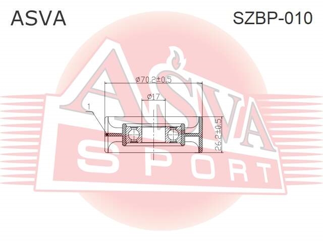 ASVA SZBP010 Ролик