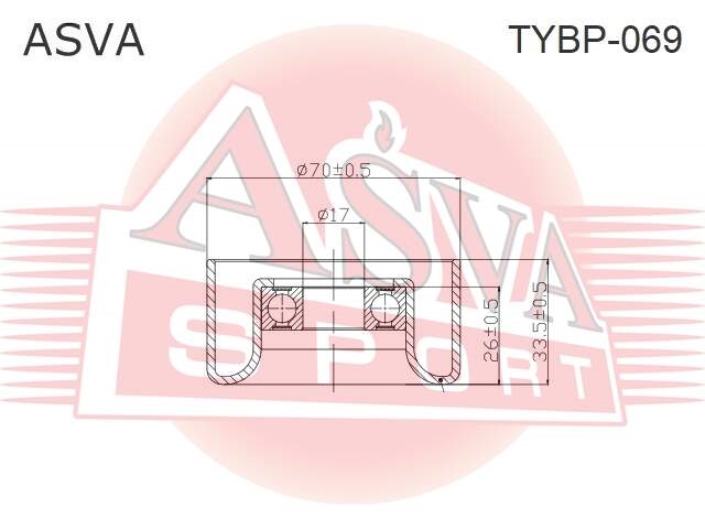 ASVA TYBP069 Ролик