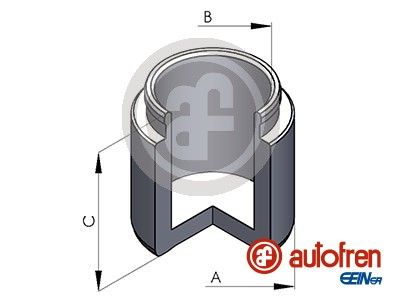 AUTOFREN D025128 Поршень суппорта заднего MITSUBISHI PAJERO/MONTERO/SUBARU LEGACY/NISSAN TERRANO