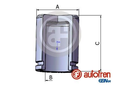 AUTOFREN D025434 Поршень заднего суппорта CHEVROLET LACETTI 07-