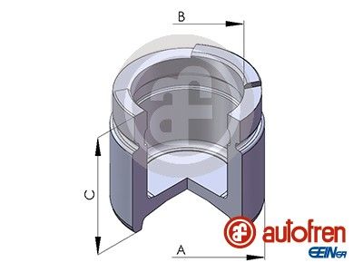 AUTOFREN D02571 Поршень суппорта DAEWOO ESPERO / LANOS / NEXIA / OPEL VECTRA / KADETT 90-